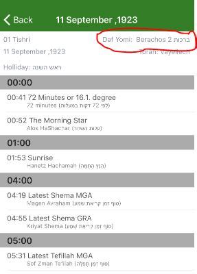 internet - Historical Daf Yomi calendar - Mi Yodeya