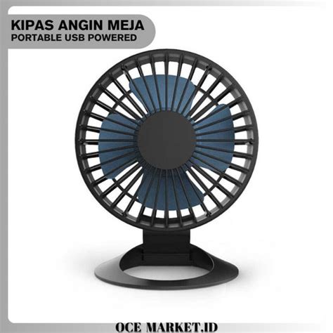 Jual Kipas Angin Meja Portable USB Powered Desain Minimalis - Hitam ...