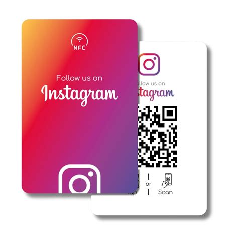 tinydabba Instagram NFC Card | Along with QR Code | Boost Instagram wi