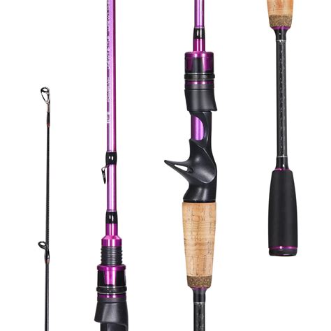 Sougayilang Fishing Pole, 2PC Spinning Rod with EVA and Cork Handle ...