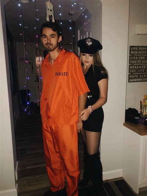 Cop & Inmate Couples Costume | Couples halloween outfits, Halloween ...