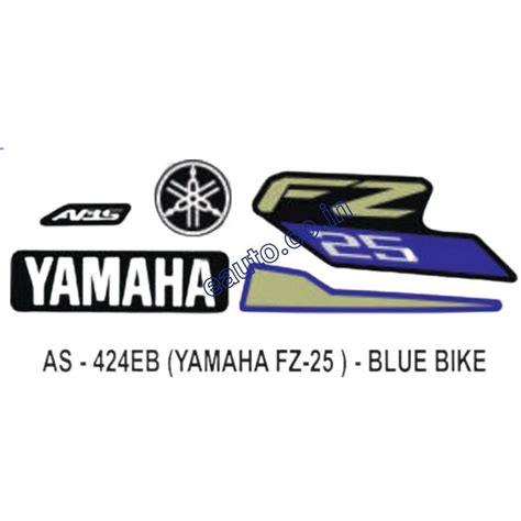 Graphics Sticker Set for Yamaha FZ 25 | Blue Vehicle | Both Sides