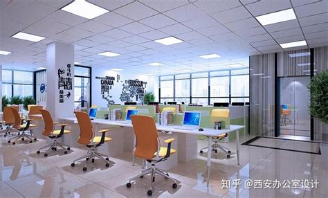 西安金融公司办公室装修设计图_西安办公室装修-站酷ZCOOL