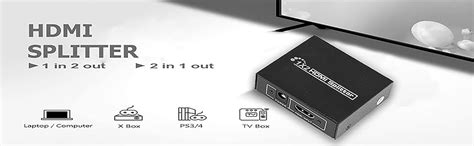 SAMZHE 1x2 HDMI Splitter (Black) (Model Number: MST-840-1) : Amazon.in ...