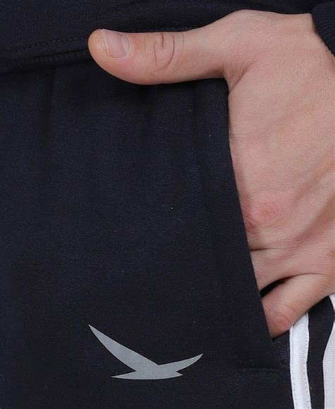 Buy HiFlyers Mens Navy Regular Fit Solid Fleece Tracksuit| TTBazaar – T ...