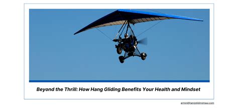 Beyond the Thrill: How Hang Gliding Benefits Your Health and Mindset