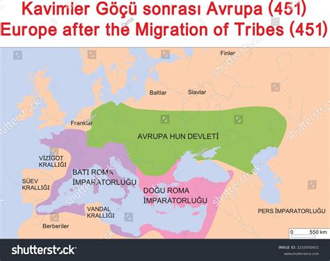 Europe After Migration Tribes 451 Stock Vector (Royalty Free) 2210592651 | Shutterstock
