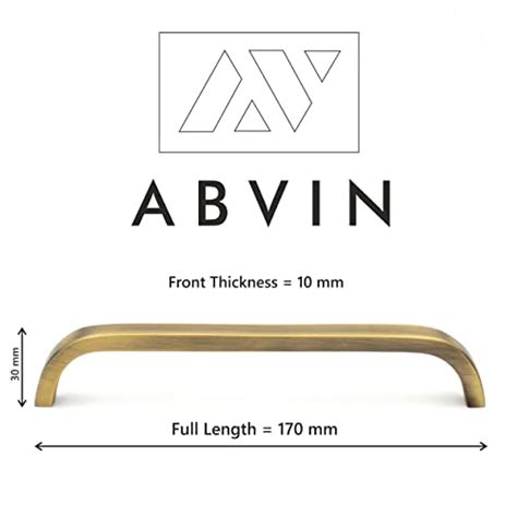 Premium Thin Solid Brass Bar Handles, Modern Gold Cabinet Hardware, Fu ...