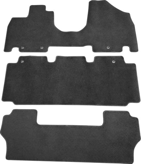 Amazon.com: MAXLINER Custom Fit Floor Mats 3 Row Liner Set Black ...