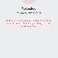 Zerodha — Enable exchange segment