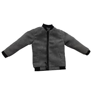 Buy The Style Sutra® 2x1/6 Scale Mens Gray Zip Up Jacket for 12 ...