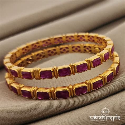 Silver Gold Plated Bangles / kadas – Page 5 – Nakoda Payals