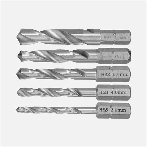 1 Sortiment HSS Bitbohrer geschliffen 3-8 mm Keilbit | 05519 SORT1