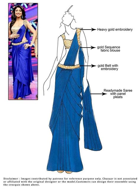 Image result for Saree Tutorial