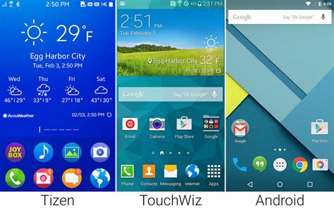 Image result for Android vs Tizen