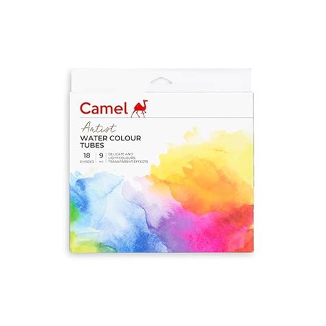 Camel Artist Watercolor Tube - 18 Shades (9ML Each) | Vibrant Pigments ...