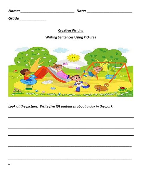 Creative Writing Picture Prompt worksheet