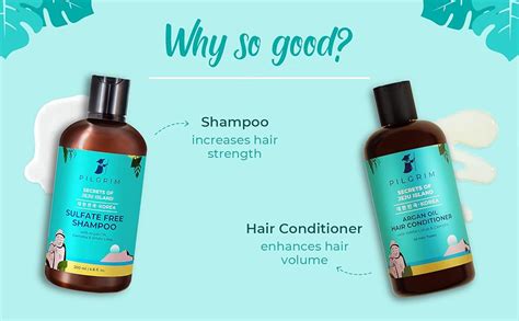 PILGRIM Korean Anti-Frizz Hair Care Set With Sulphate Free Shampoo ...