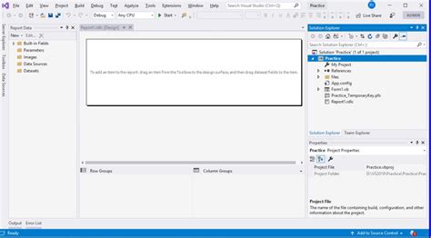 Image result for SQL-based Report Rdlc Visual Studio 2019