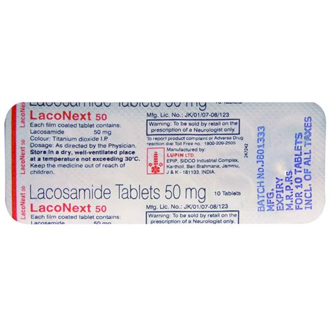 Laconext 50 Tablet 10's Price, Uses, Side Effects, Composition - Apollo ...