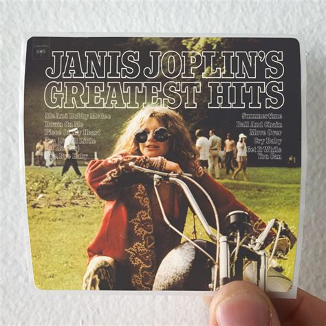 Janis Joplin Greatest Hits Album Cover Sticker