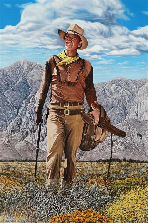 John Wayne - Hondo by Mike Bennett | ArtWanted.com