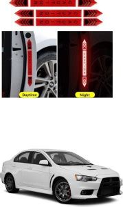 PECUNIA Car Door Open Caution Sticker Reflective Tape Safety Warning ...