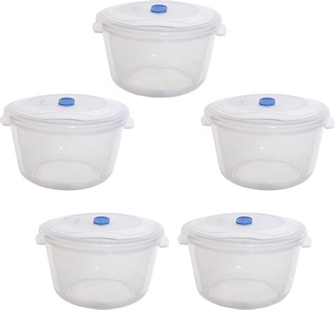Round Plastic Meal Prep Containers - Reusable BPA Free Food Containers ...