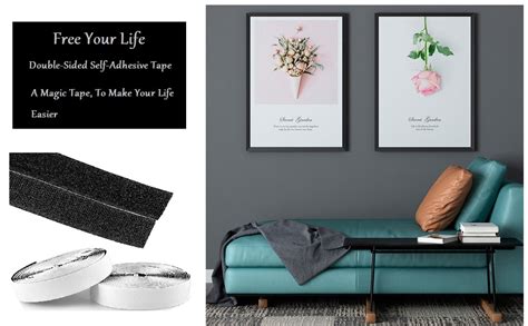 Royalkart Self Adhesive Hook Loop Tape ; Fabric Fastener Interlocking ...