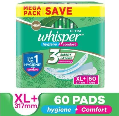 Whisper Ultra Clean XL+ Hygiene & Comfort Sanitary Pad | Buy Women ...
