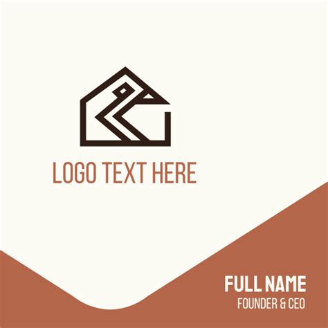 Business Card Template with House Outline 的图像结果