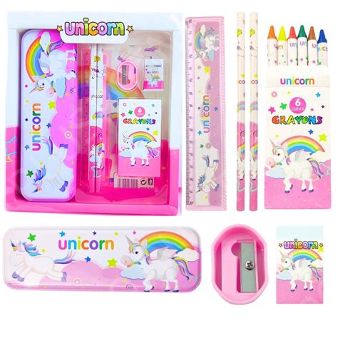 PLUSPOINT Stationery Gift Set for Kids Pack of 7 Pcs Stationery Items ...