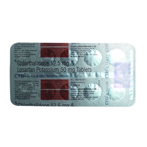 CTD-L 12.5 mg/50 mg Tablet | Uses, Side Effects, Price | Apollo Pharmacy