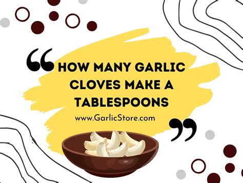 How Many Garlic Cloves Make a Tablespoon? - Garlic Store