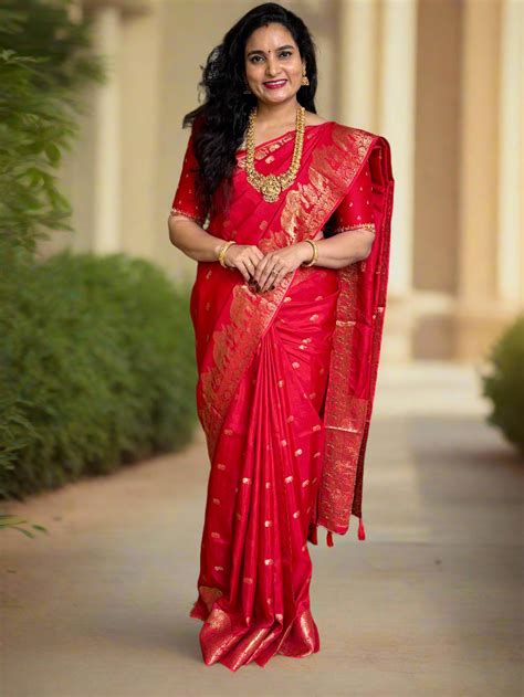 Viscose Silk Saree (Elephant Motifs and Border) – Hema Style Studio