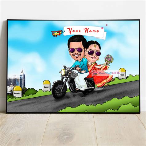 CARICATURE FRAME love craft gift - love craft gift