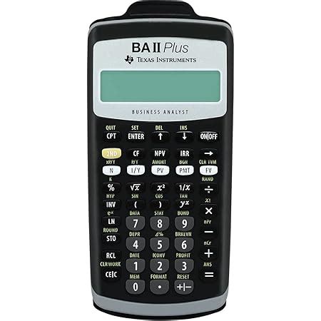 Texas Instruments BA II Plus Financial Calculator | Prompt 10-Digit ...