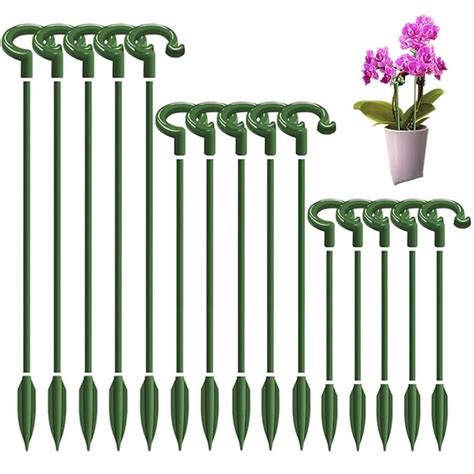 Optifit® 15pcs Plant Stakes Wire Plant Stake Flower Support Stake Rings ...