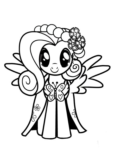 My Little Pony Fluttershy Printable Coloring Pages