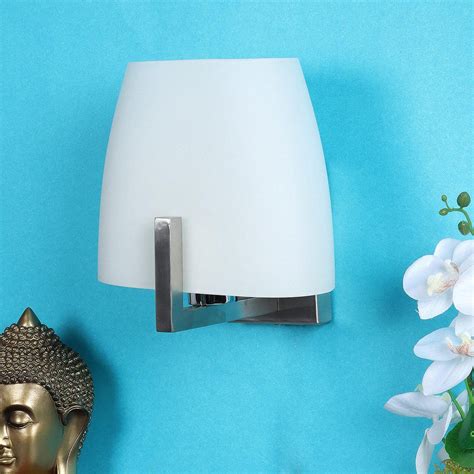 ANKUR SEMPRE SIMPLE ELEGANT WHITE GLASS WALL LIGHT at the lowest price ...