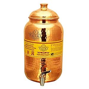 Buy Taluka Copper Water Dispenser Container Pot - 2 L, 1 Pieces, Copper ...