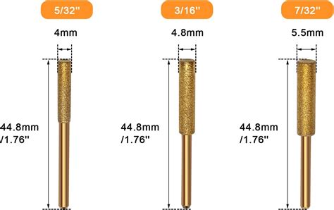 Buy 18Pcs Diamond Chainsaw Sharpener 3 Size Titanium Plated Chainsaw ...