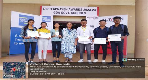 Award Ceremony Organised by Actizens Club – Goa Multi Faculty College