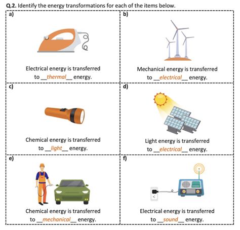 Energy Transformation Practice Worksheet 的图像结果