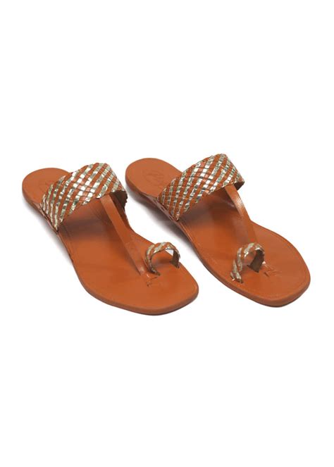 Get Orange Banerjee Kolhapuris at ₹ 1112 | LBB Shop