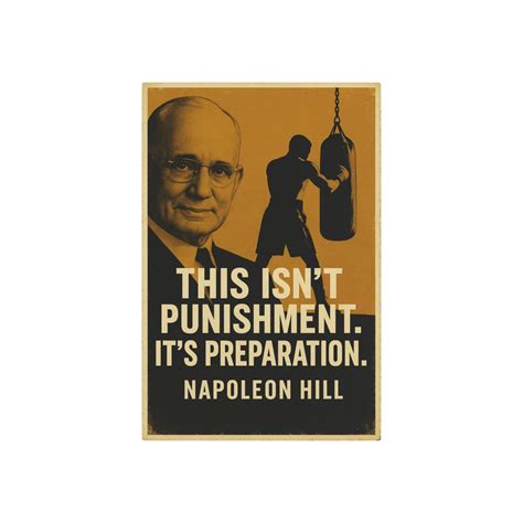 This Isn't Punishment Metal Sign | Napoleon Hill Motivational Wall Art ...