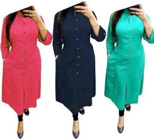 Fashion2wear Women Solid A-line Kurta - Buy Fashion2wear Women Solid A ...