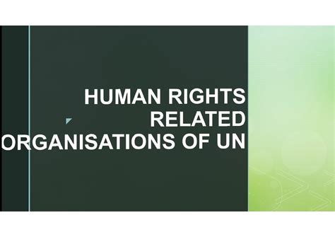 Unesco, Unicef, WHO AND ILO - B.A English Language and Literature - Studocu