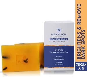 Mannlich 2% Kojic Skin Brightening Soap for Men | Reduces Dark Spots ...