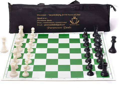 Buy Paramount Dealz 17"x 17" Professional Vinyl Chess Set (Fide ...